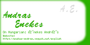 andras enekes business card